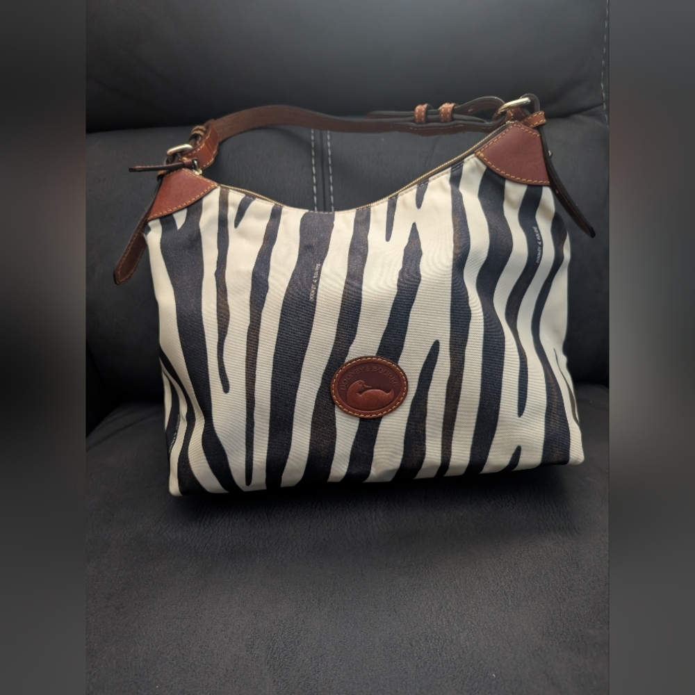 Dooney and Bourke Zebra Print Shoulder Bag